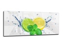 panel szklany do kuchni lacobel 125x50 limonka