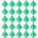 ZESTAW 25 KOSTEK K4 RPG ZIELONA KOŚĆ CZTEROŚCIENNA