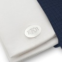 Srebrne spinki do mankietów z grawerem ZaNa Design