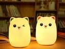 Nočná lampa pre deti led mačka mačiatko rgb dotyk Hmotnosť (s balením) 0.218 kg