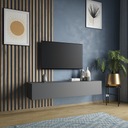 SZAFKA WISZĄCA RTV SZARY GRAFIT MDF DRZWI 160cm POINT TYPE-30 Meble-Craft