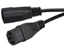 Kabel zasilający PC UPS przedłużacz C13/C14 1,8m Długość kabla 1.8 m