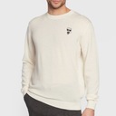 Karl Lagerfeld pánsky sveter z vlny klasický ecru logo XL Pohlavie Výrobok pre mužov