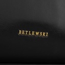 BETLEWSKI malá dámska čierna kabelka so zlatým ramenným popruhom Dominujúca farba čierna