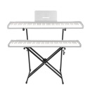 STATYW STOJAK POD KEYBOARD KLAWISZE PIANINO PODWÓJNY REGULOWANY STAND4ME X6