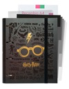 Harry Potter - Zakladač A4 (4 krúžky, gumička) Ďalšie vlastnosti odnímateľné vrecko so zipsom
