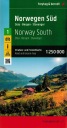 ЮЖНАЯ НОРВЕГИЯ: ОСЛО БЕРГЕН... ДОРОЖНАЯ И ТУРИСТИЧЕСКАЯ КАРТА /1/ FB