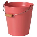 МЕТАЛЛИЧЕСКАЯ КРЫШКА ДЛЯ ЦВЕТОЧНОГО ВАЗОНА ОРАНЖЕВО-РОЗОВЫЙ 10л