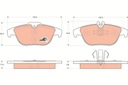ZAPATAS DE FRENADO TRW GDB1738 