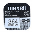 Maxell SR621SW SR364 серебристый аккумулятор