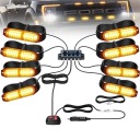 8X ФАРИ ПОПЕРЕДЖУЮЧІ LED (СВІТЛОДІОД) ЛАФЕТА ЛАМПОЧКИ ДОРОЖНЄ СТРОБОСКОП ДОПОМОГА 12V 24V  фото 8