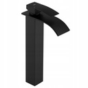 BATERIA UMYWALKOWA CZARNA WYSOKA STOJĄCA nablatowa kran do umywalki