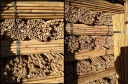 Бамбуковые шесты 105 см 12 14 мм 100 шт бамбук