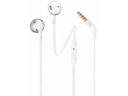 НАУШНИКИ-ВКЛАДЫШИ JBL T205 С МИКРОФОНОМ, СЕРЕБРЯНЫЕ