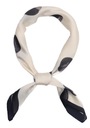 ШАРФ GAWROSZKA, БАНДАНА, МАЛЕНЬКИЙ ШАРФ, черный экрю