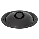 ЧЕРНАЯ ЭМАЛЬНАЯ КРЫШКА ДЛЯ КОРЗИНЫ 22 СМ