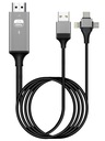 КАБЕЛЬ micro USB C Lightning — адаптер HDMI 2M MHL