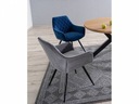Čalúnená velúrová stolička LINEA velvet čierna Výška nábytku 82 cm