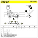 BRAS DE SUSPENSION SUSPENSIONS ROUES RIDEX 273C1039 PRAWO VERS NISSAN JUKE VAN (F15) LEAFphoto 9