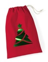 красный Мешок Санты, СРЕДНИЙ, 25х30, для подарков
