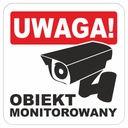 Наклейка SITE MONITORED GDPR 15 см мониторинг