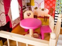Переносной большой деревянный дом с мебелью для девочек для КУКОЛ