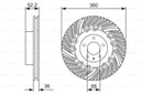 DISCS PADS FRONT BOSCH PORSCHE MACAN 