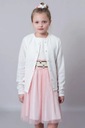Prelamovaný biely dievčenský sveter - biely, 152 Veľkosť (new) 152 (147 - 152 cm)