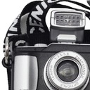Živicový mini fotoaparát Hračky Darčeky Hračka v mierke 1/12 20 cm bábika Čierny remienok malý Materiál šnúrka