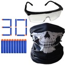 ЗАЩИТНЫЕ ОЧКИ NERF + БАНДАНА + 30 СТРЕЛ