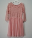 H&M sukienka z koronką 9-10 l 140 M78 Rozmiar (new) 140 (135 - 140 cm)
