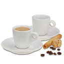 KELA Hrnček na espresso s tanierikom sada 4 ks MATTIA biela KL-12748 Rad Mattia