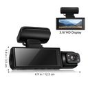 Автомобильный видеорегистратор 1080P с двумя объективами спереди и сзади