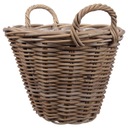 КОРЗИНА, ПЛЕТЕНАЯ КРЫШКА, САДОВЫЙ ЦВЕТОЧНЫЙ ГОРШОК