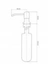 ПИСТОЛЕТ-ДОЗАТОР ДЛЯ КРУГЛОЙ МОЙКИ СЕРЫЙ МЕТАЛЛИЧЕСКИЙ КУХОННОЕ ЖИДКОЕ МЫЛО