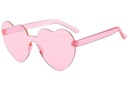 СОЛНЦЕЗАЩИТНЫЕ ОЧКИ ЖЕНСКИЕ СЕРДЦЕ, ПРОЗРАЧНЫЕ, BRIDGE'S PINK