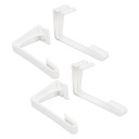 4PCS RV ШТОРИ КРІПЛЕННЯ Z SRUBOKRETEM БІЛА ZASLONA ABS PRZYTRZYMAJ EK  (17899630554) фото min 5