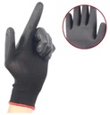 Pracovné rukavice Ochranné PU Rukavice Polyuretánové BHP veľkosť 7|12par Hlavný materiál polyester