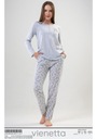 Dámske pyžamo Vienetta bavlna klasická dlhá M Dominujúci vzor iný vzor