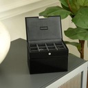 Pudełko na spinki i zegarki Stackers czarno-szare Szerokość produktu 12.5 cm