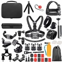 НАБОР XXL АКСЕССУАРОВ GOPRO HERO 12 11 10 9 8 7 6 GoPro ЧЕХОЛ-ШТАТИВ 50в1