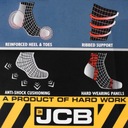 JCB Pánske pracovné ponožky 9 párov 39/43 Hlavná tkanina polyester