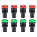 8 индикаторных лампочек переменного/постоянного тока, 110 В, 22 мм.