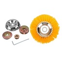 Дисковый триммер с металлической щеткой и аксессуарами.