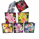 Mydlové kvety v krabici flower box DARČEK Kód výrobcu 9589658351319