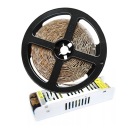 КОМПЛЕКТ Светодиодная лента 300 ПРЕМИУМ НЕЙТРАЛЬНАЯ 5м 12В