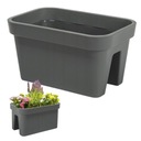 БАЛКОННЫЙ ЦВЕТОЧНЫЙ ГОРШОК ДЛЯ ТЕРРАСЫ БАЛЛЮСТРАДНЫЙ САДОВЫЙ ЦВЕТОЧНЫЙ ГОРШОК ЦВЕТОЧНАЯ КЛУМБА АНТРАЦИТОВЫЙ