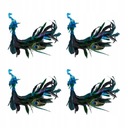 Статуэтка павлина с синими блестками Украшения в виде павлина