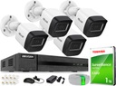 КОМПЛЕКТ IP-МОНИТОРИНГА 4 КАМЕРЫ 4MPX IR20M HILOOK от HIKVISION POE 1 ТБ