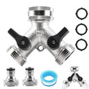 ЛАТУННЫЙ ТРОЙНИК С КЛАПАНАМИ ДЛЯ СТИРАЛЬНОЙ МАШИНЫ ПОСУДОМОЕЧНАЯ МАШИНА РАСПРЕДЕЛИТЕЛЬ 3/4